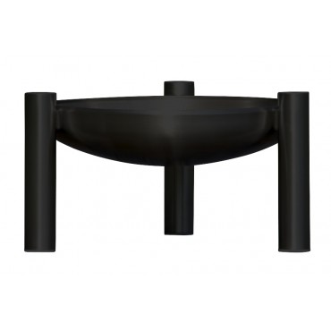 Feuerschale beschichtet, schwarz,  50 cm,Seite, Ricon