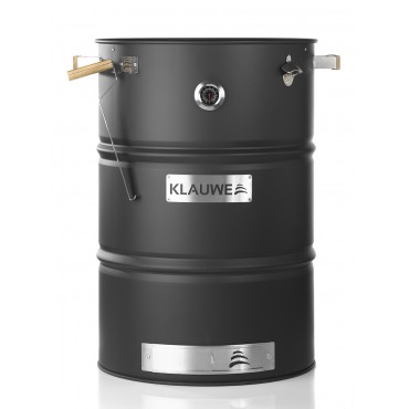 Klauwe Grillfass Premium, groß, Edelstahl, schwarz