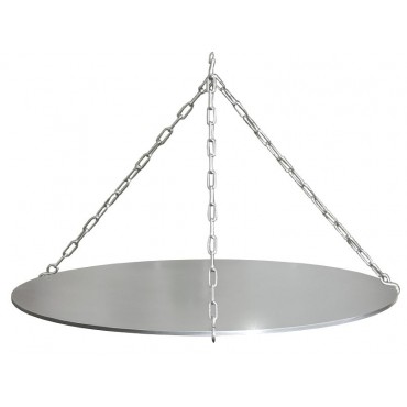 Ricon Grillplatte mit Kettensatz, Edelstahl, 50 cm