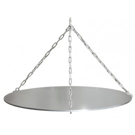Ricon Grillplatte mit Kettensatz, Edelstahl, 50 cm