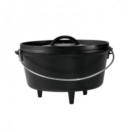  Lodge Camp Dutch Oven, 25,4cm, deep, cast iron, with feet and lid