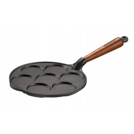 Skeppshult Scotch pancake iron, 23 cm, beech wood steel