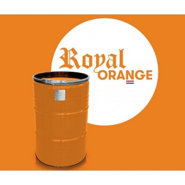 BBQ Barrel by BarrelQ XL, stainless steel, Royal Orange