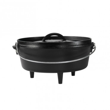  Lodge Camp Dutch Oven, 35,5cm, deep, cast iron, with feet and lid