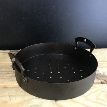 Netherton Spun Iron Chestnut Roasting Pan, 21,5cm
