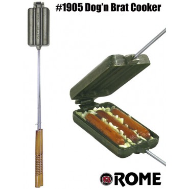 Dog n' Brat / Cornbread Cooker by Rome #1905 out of Cast Iron