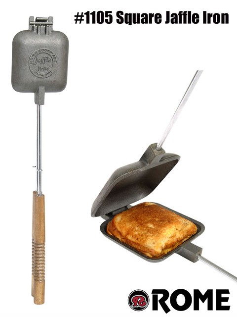 Sandwichmaker Single, square 1105, australian Jaffle Maker, aus Gusseisen  von Rome  BBQ Shop - Fire Bowls, Dutch Oven, Grills, Sandwichmaker, Waffle  Irons - Eisenbams