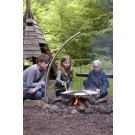 Swing Grill for Camp Fires with Viking Pan (Stainless Steel - 60cm)