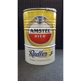 Amstel Beer BBQ Barrel by BarrelQ XL, stainless steel