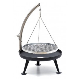 Nielsen Fire Pit Charcoal Grill 60cm (Protected Surface) with stainless steel grid