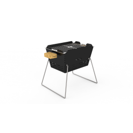 Knister Charcoal Grill, small Design city grill for balcony