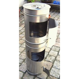 Smoker, BBQ and Patio Fire out of Stainless Steel