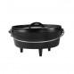  Lodge Camp Dutch Oven, 35,5cm, deep, cast iron, with feet and lid