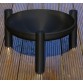 Fire bowl, coated, black, 70 cm, Ricon