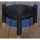 Fire bowl, coated, black, 90 cm, Ricon