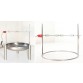 Fire bowl, coated, black, 60 cm, Ricon