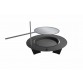 Fireplate Fire Bowl, 100cm, Black, radius design